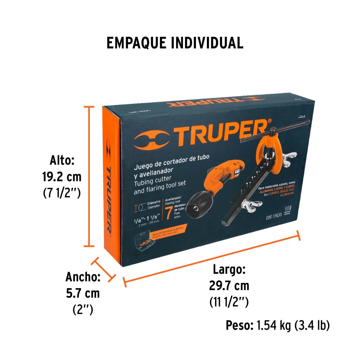 Juego De Avellanador Y Corta Turbo Con Estuche 128714