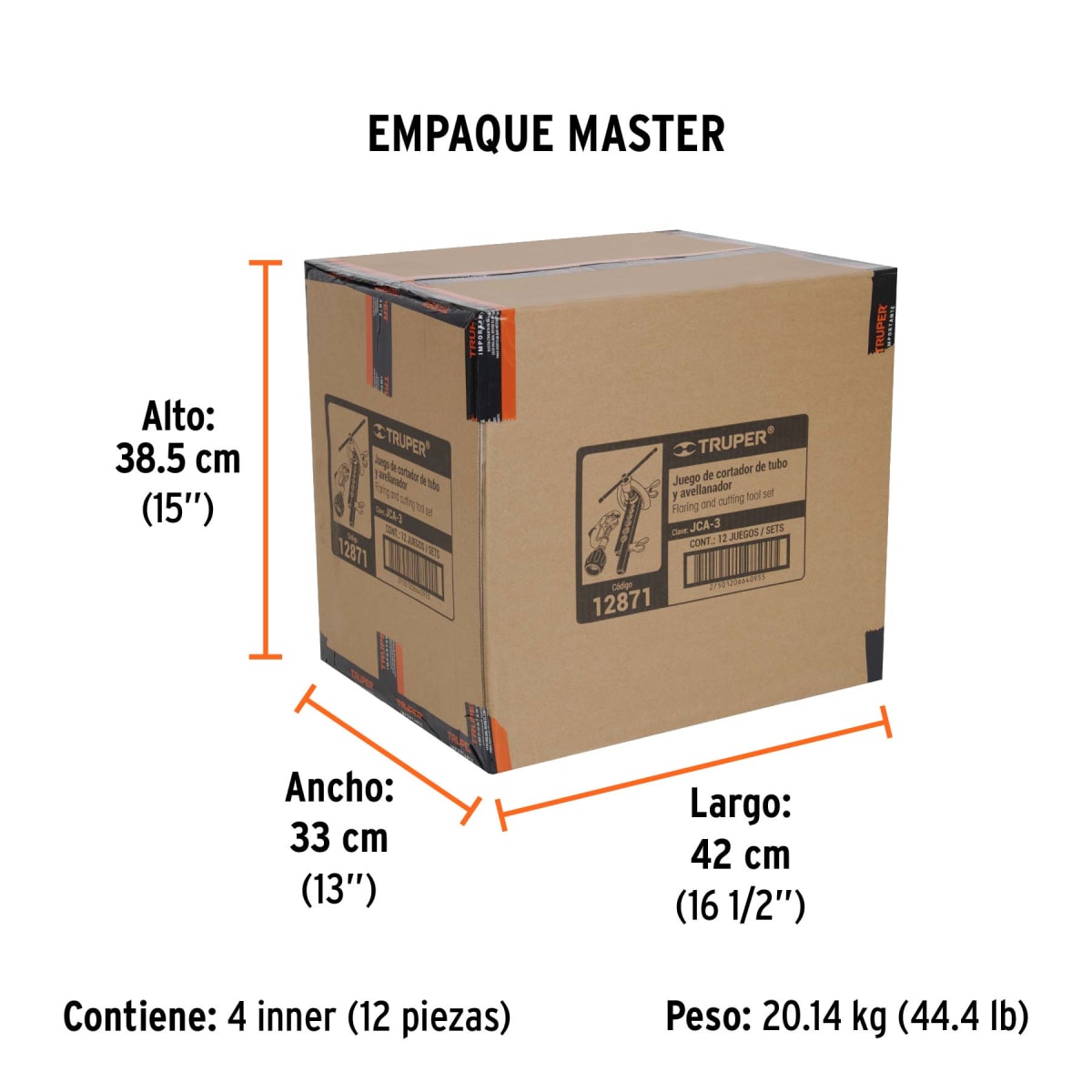 Juego De Avellanador Y Corta Turbo Con Estuche 128716