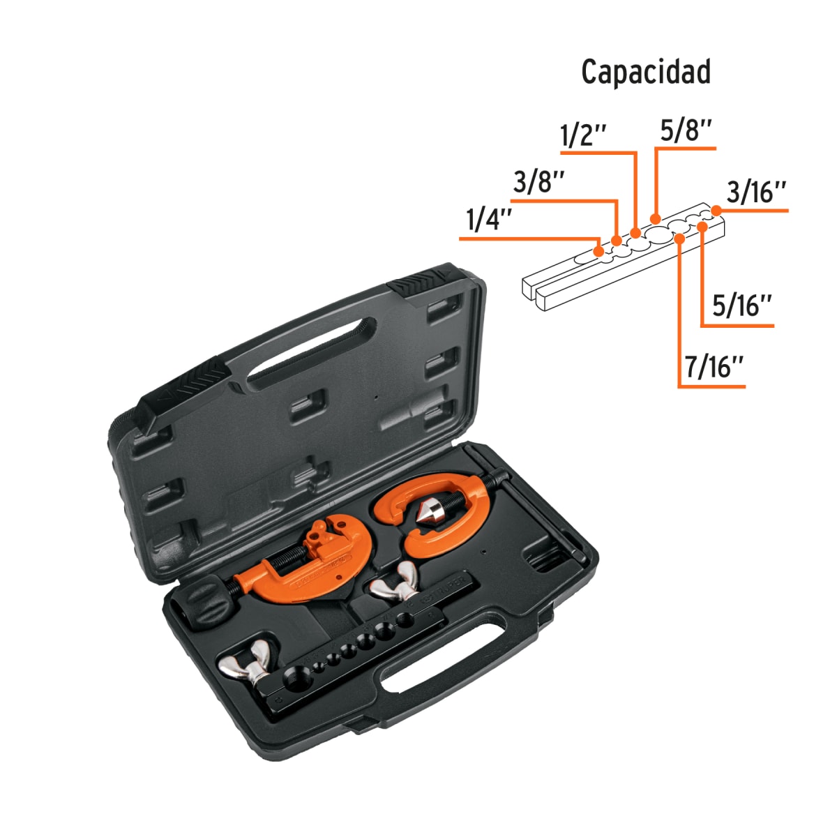 Juego De Avellanador Y Corta Turbo Con Estuche 128712