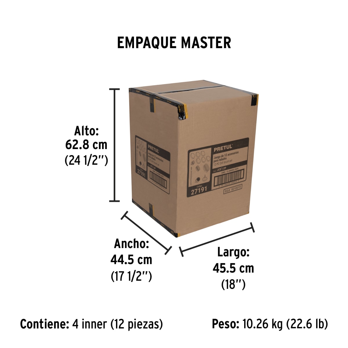 Juego De Accesorios De Limpieza Y Pulido 12 Piezas Pretul 271915