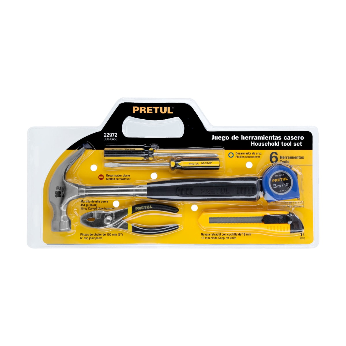 Juego De Herramientas 6 Piezas Pretul 229724