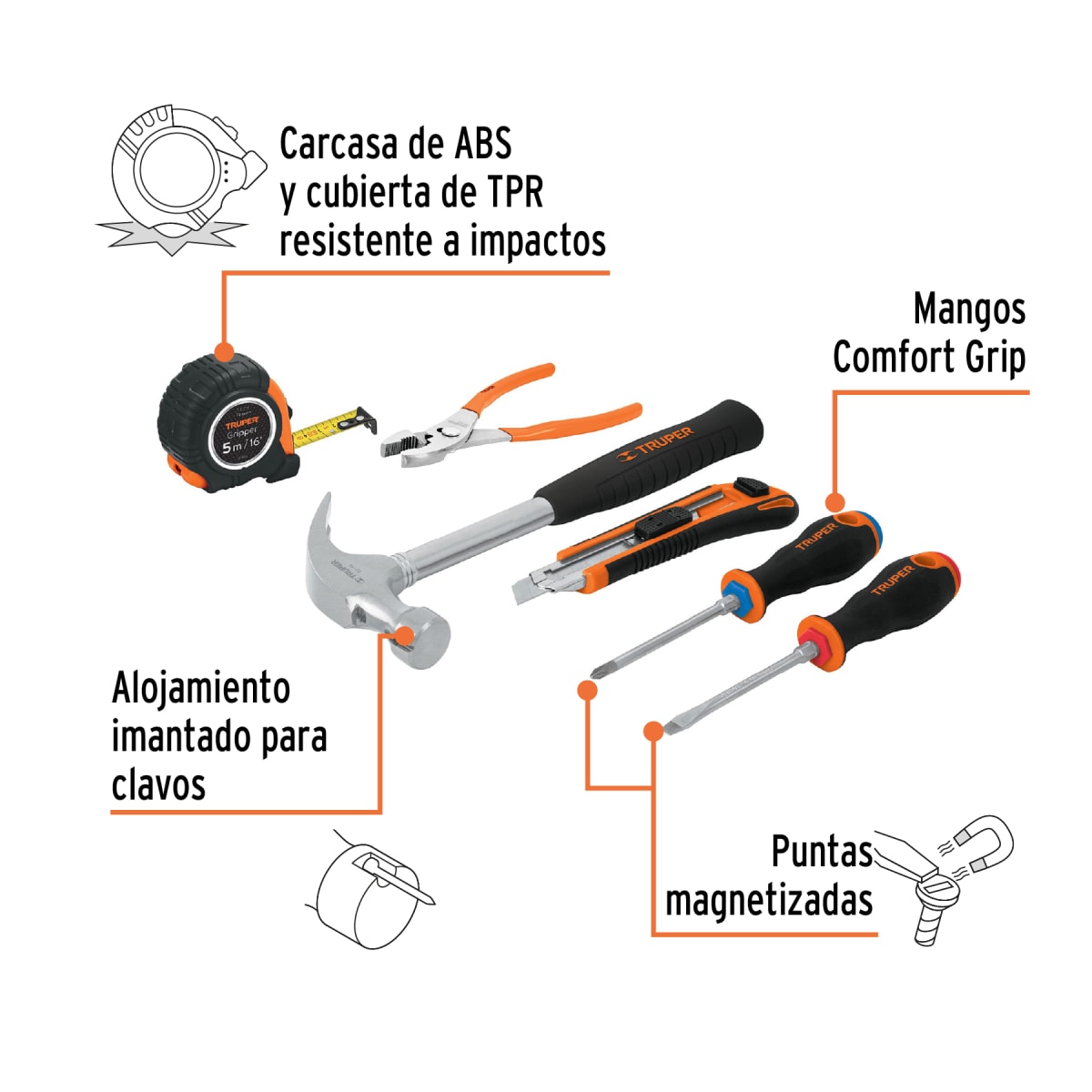 Juego De Herramientas 6 Piezas Truper 14651 3