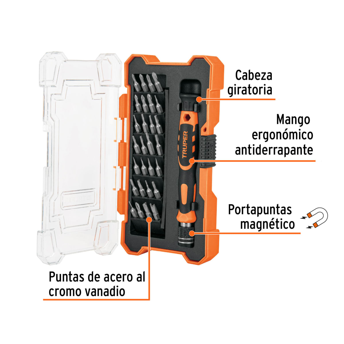 Desarmador De Joyero Con 28 Puntas Truper 141602