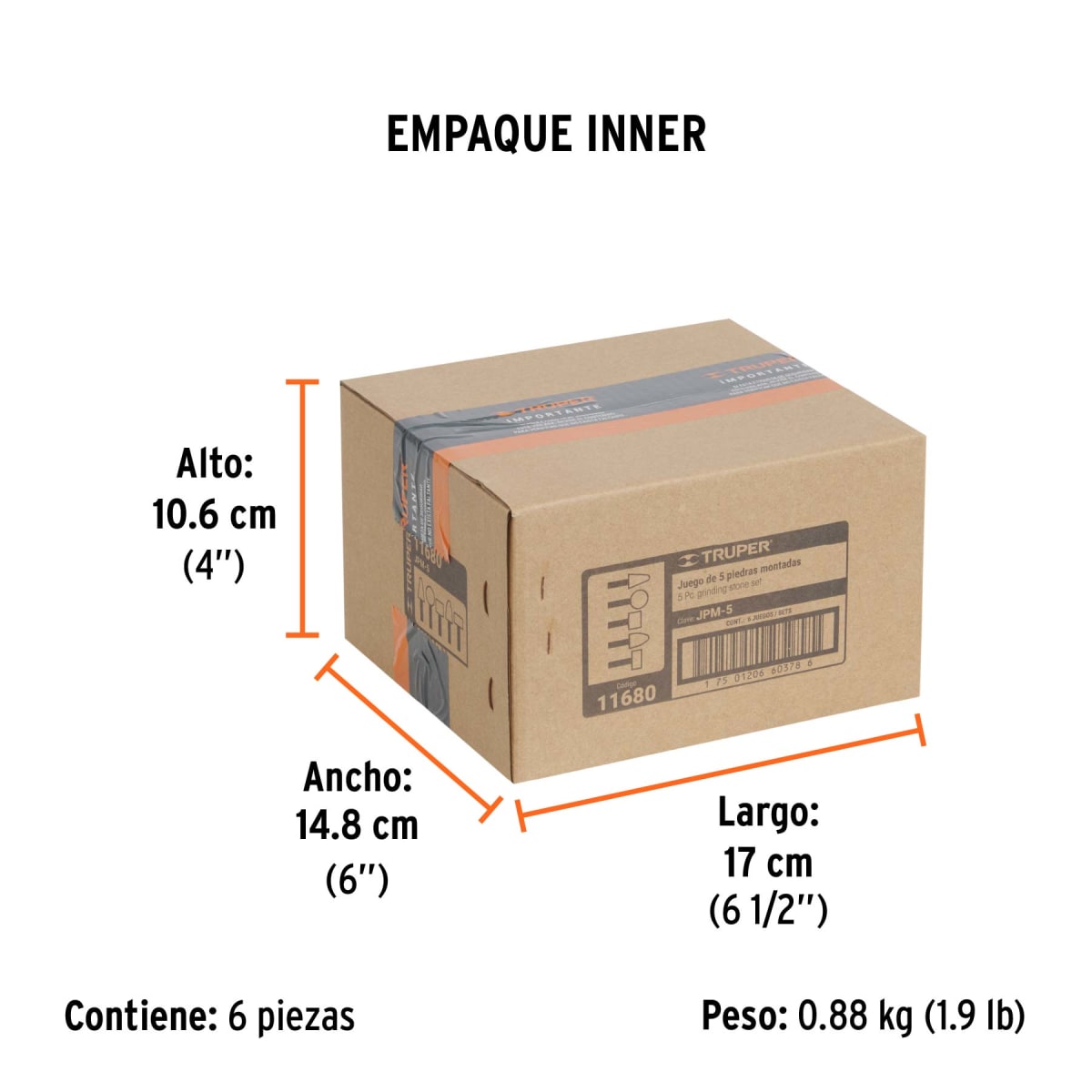 Juego De Puntas Montadas Rosadas 5pzas Truper 116805