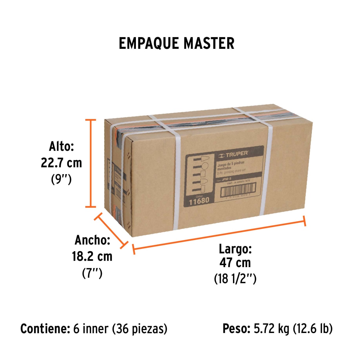 Juego De Puntas Montadas Rosadas 5pzas Truper 116804