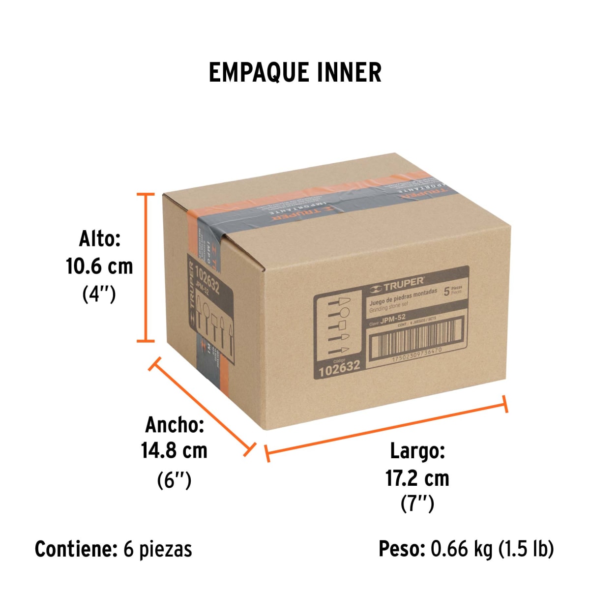 Juego De 5 Piedras Montadas Zanco 1/4