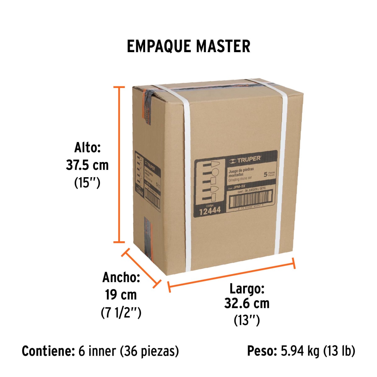 Juego De Machos Y Tarrajas 76 Piezas Truper 124447