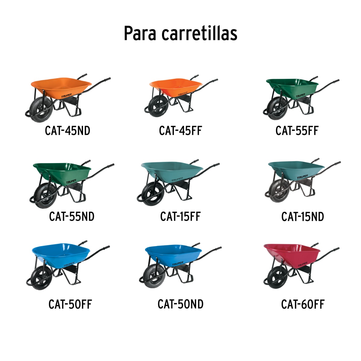 Par De  Tirantes Calibre 15 Para Carretillas TRUPER Y EXPERT 118842