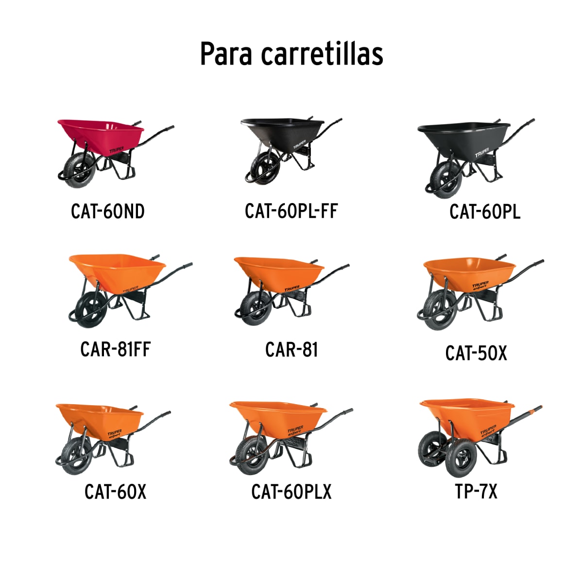 Par De  Tirantes Calibre 15 Para Carretillas TRUPER Y EXPERT 118843