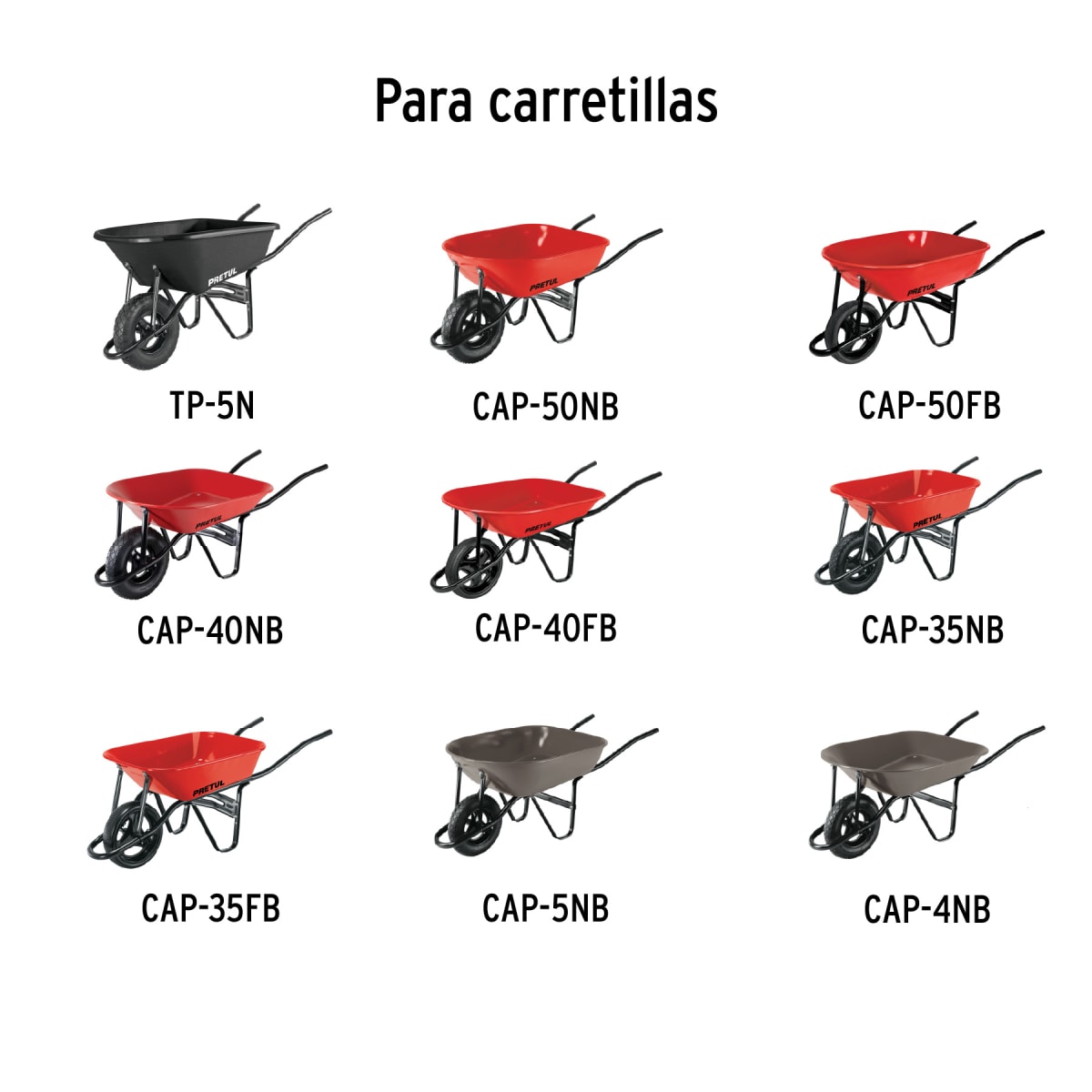 Par De Tirantes Calibre 18 Para Carretillas PRETUL 206372