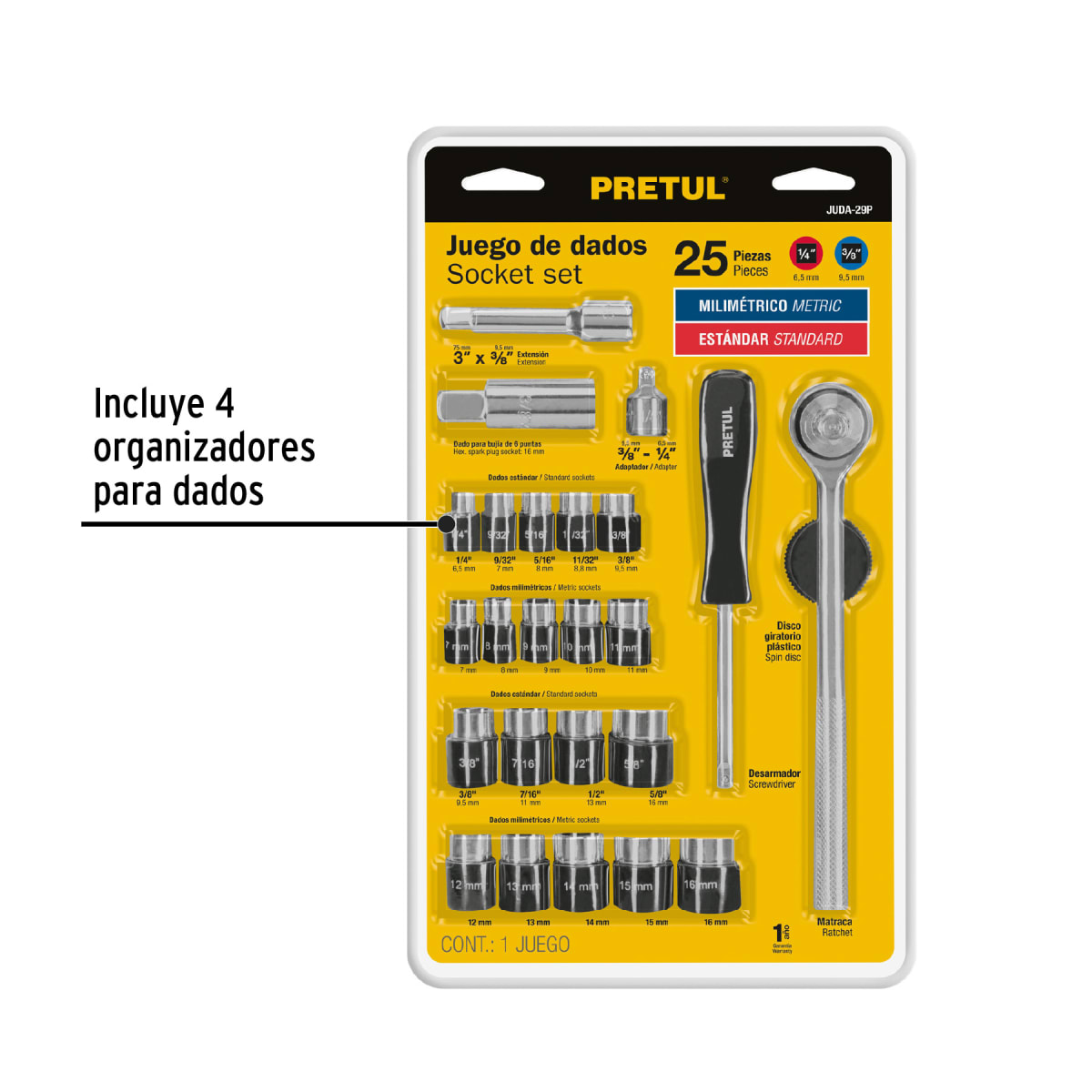 Juego De Herramientas 1/4