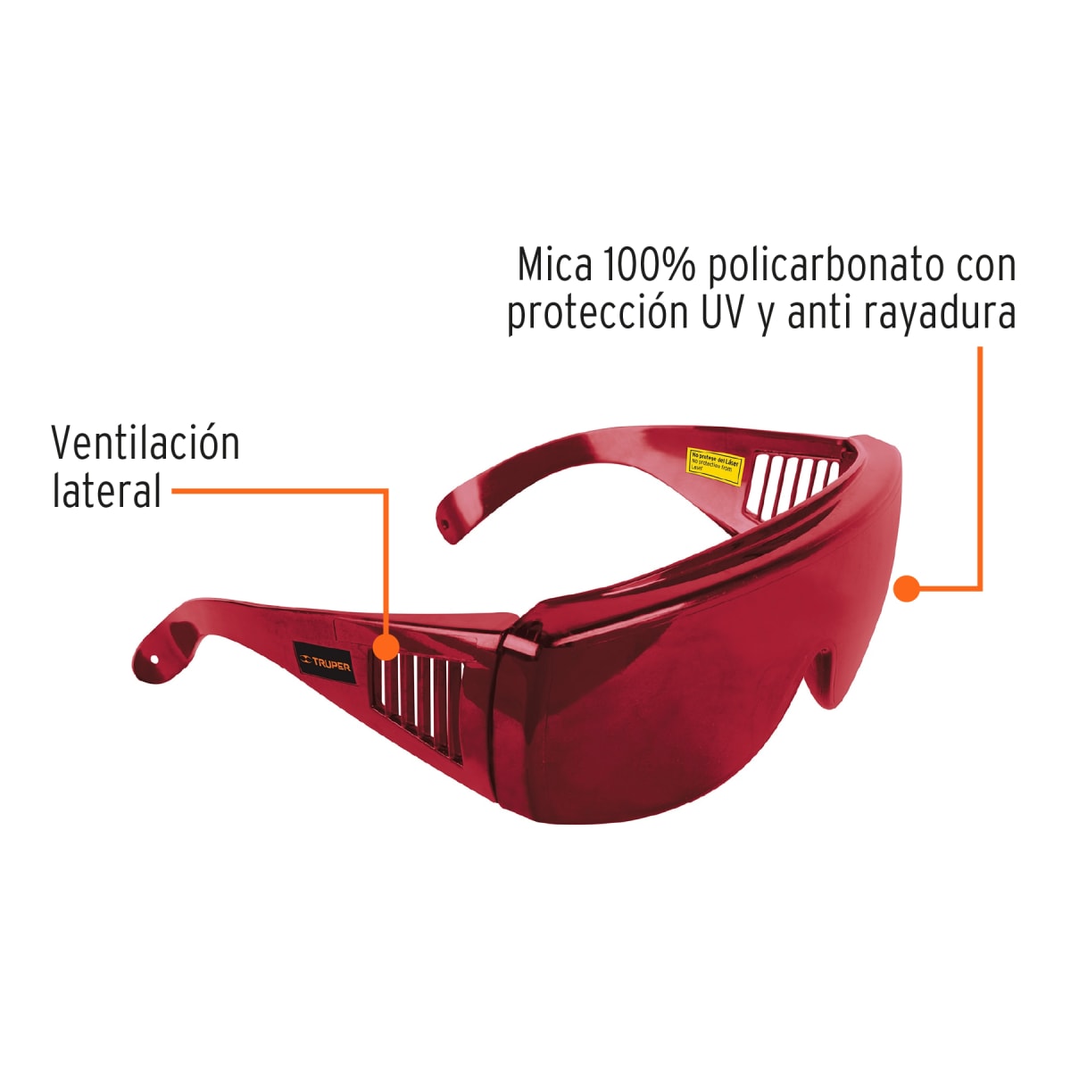 Lentes De Seguridad Para Láser Rojo Truper 107572