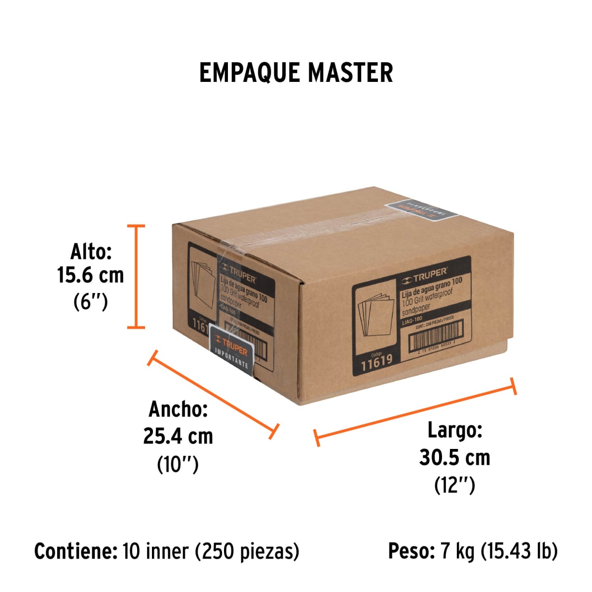 Lija De Agua Grano 100 11619 Truper7