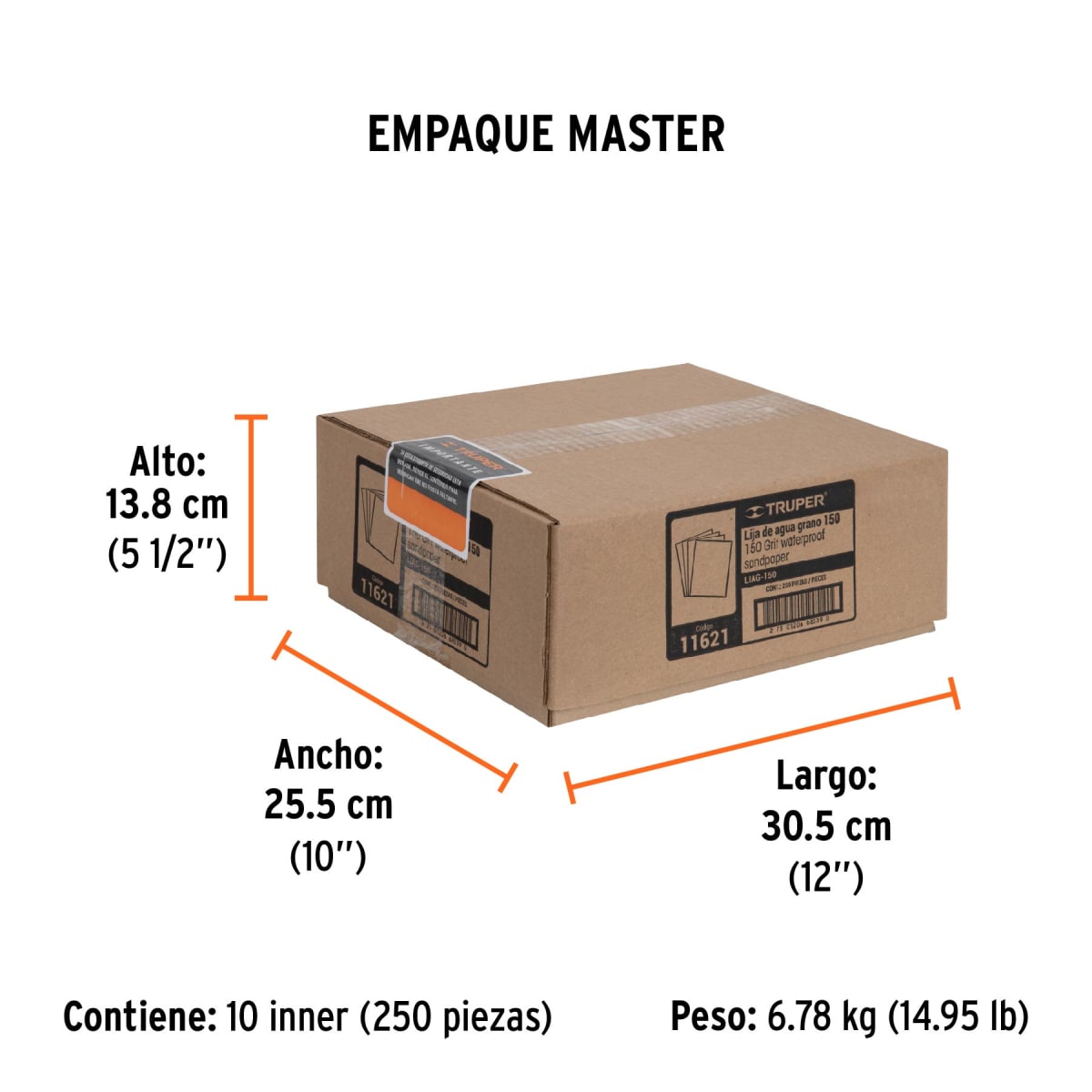 Lija De Agua Grano 150 11621 Truper7