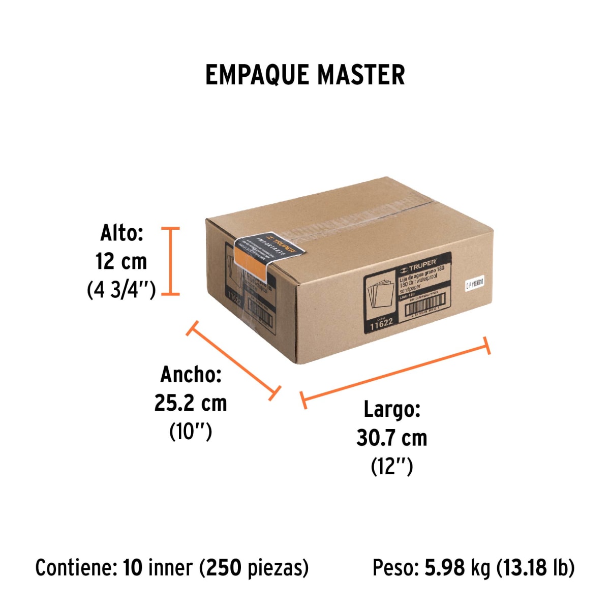 Lija De Agua Grano 180 11622 Truper7