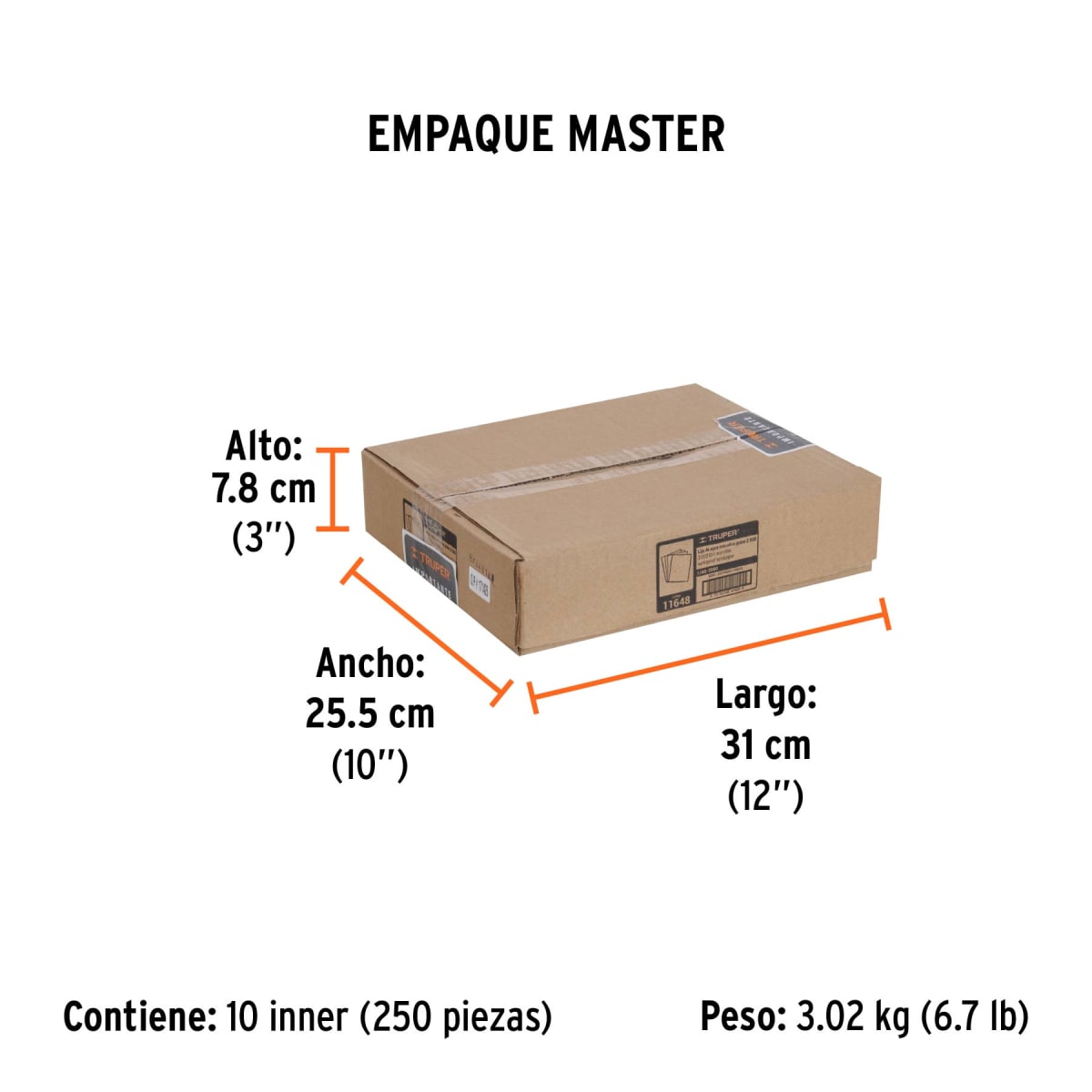 Lija De Agua Microfina Grano 2000 Truper 116487