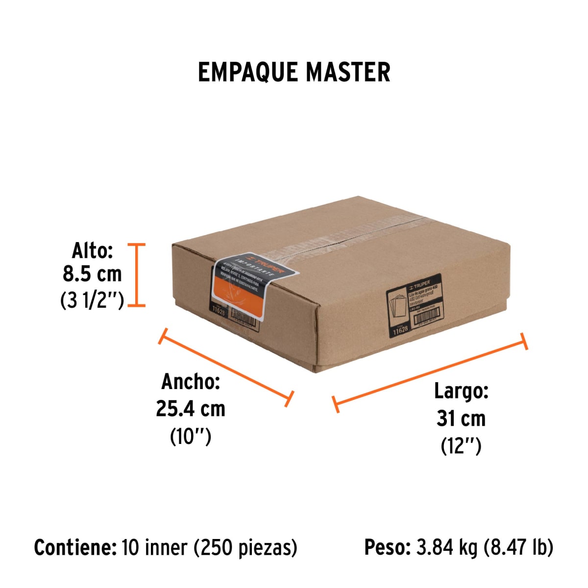 Lija De Agua Grano 400 Truper 116287
