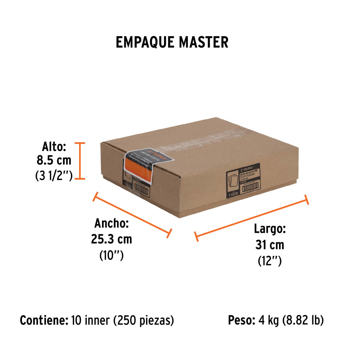 Lija De Agua Grano 500 Truper 116297