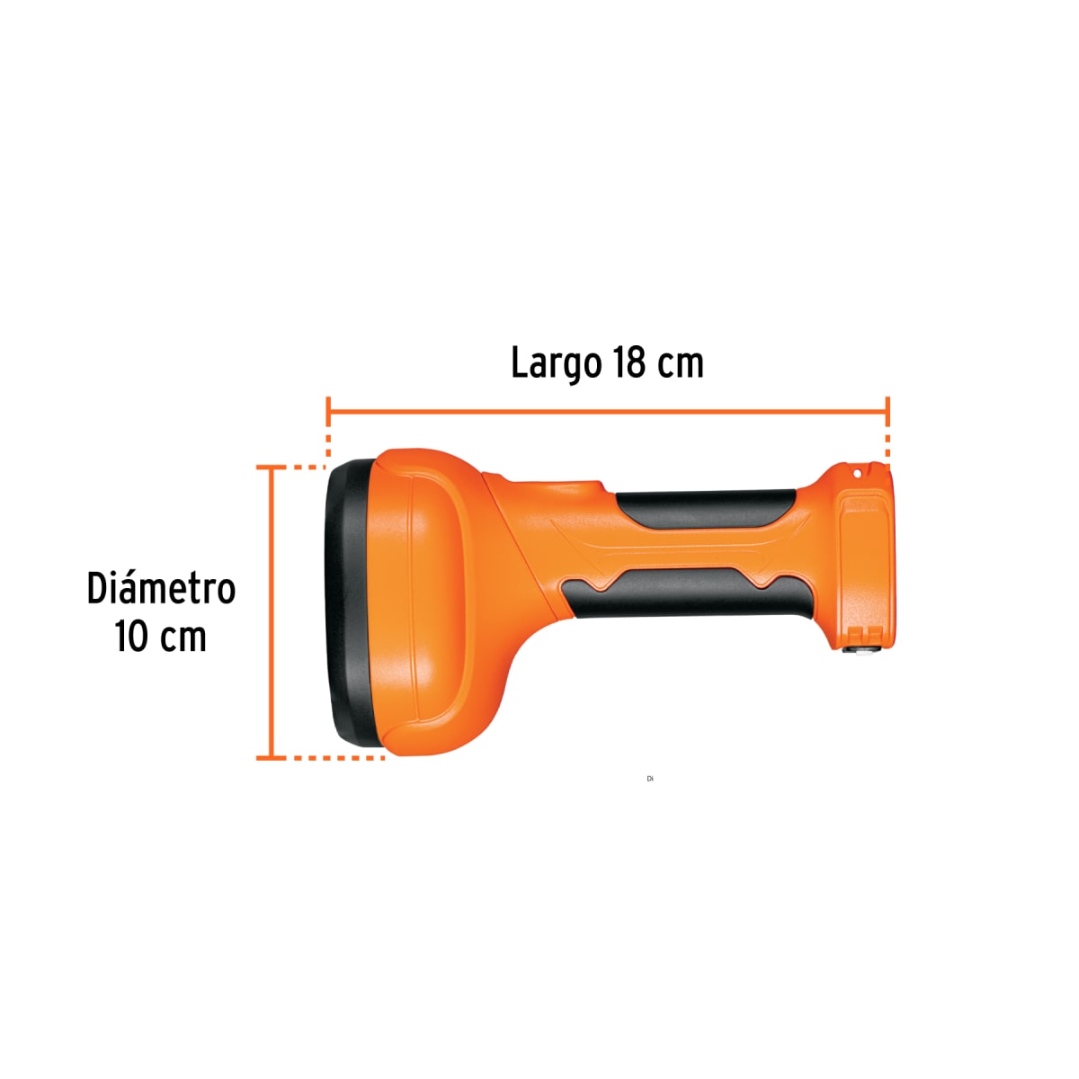 Linterna Plástica Recargable Led, 300 Lm Truper 160054