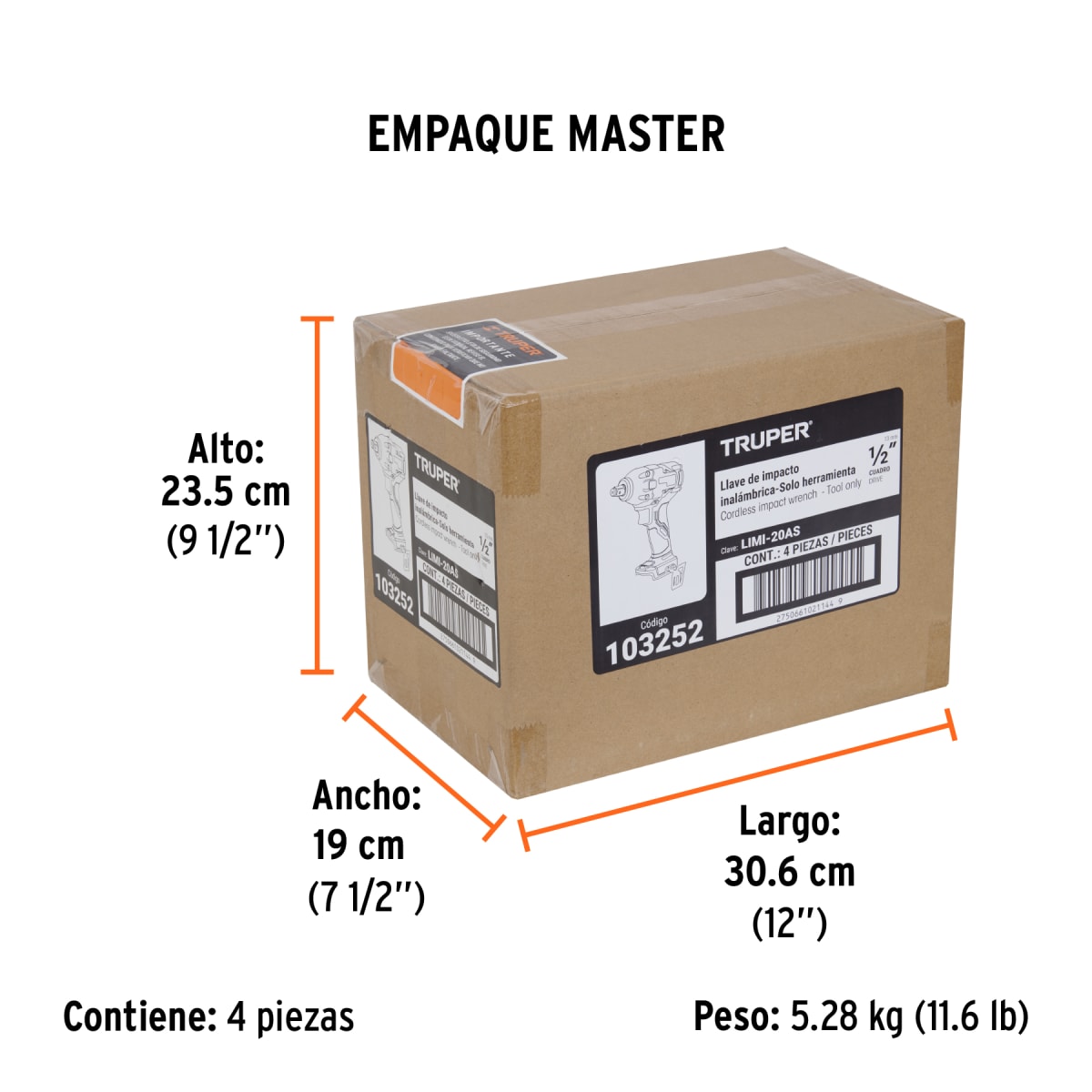 Llave De Impacto 1/2