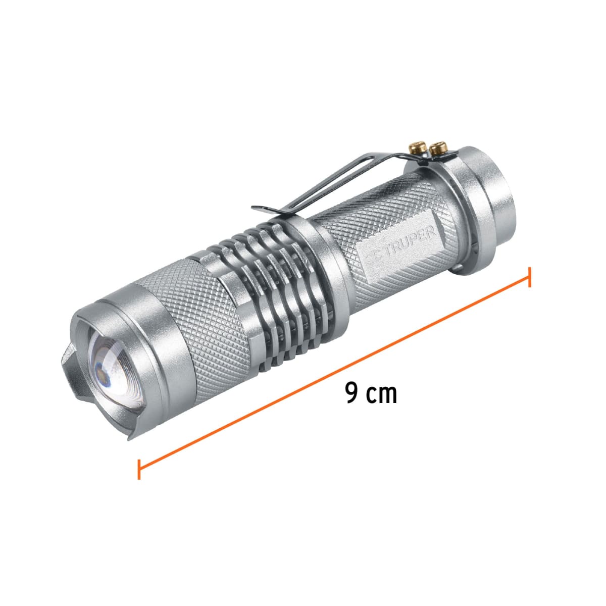 Linterna De Aluminio A Pilas 35 Lumines Truper 172563
