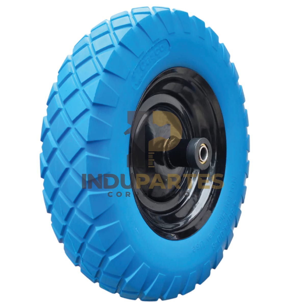 Llanta Antipinchazo 4.8 X 4.0 Con Aro 8 Para Carretilla Casco3