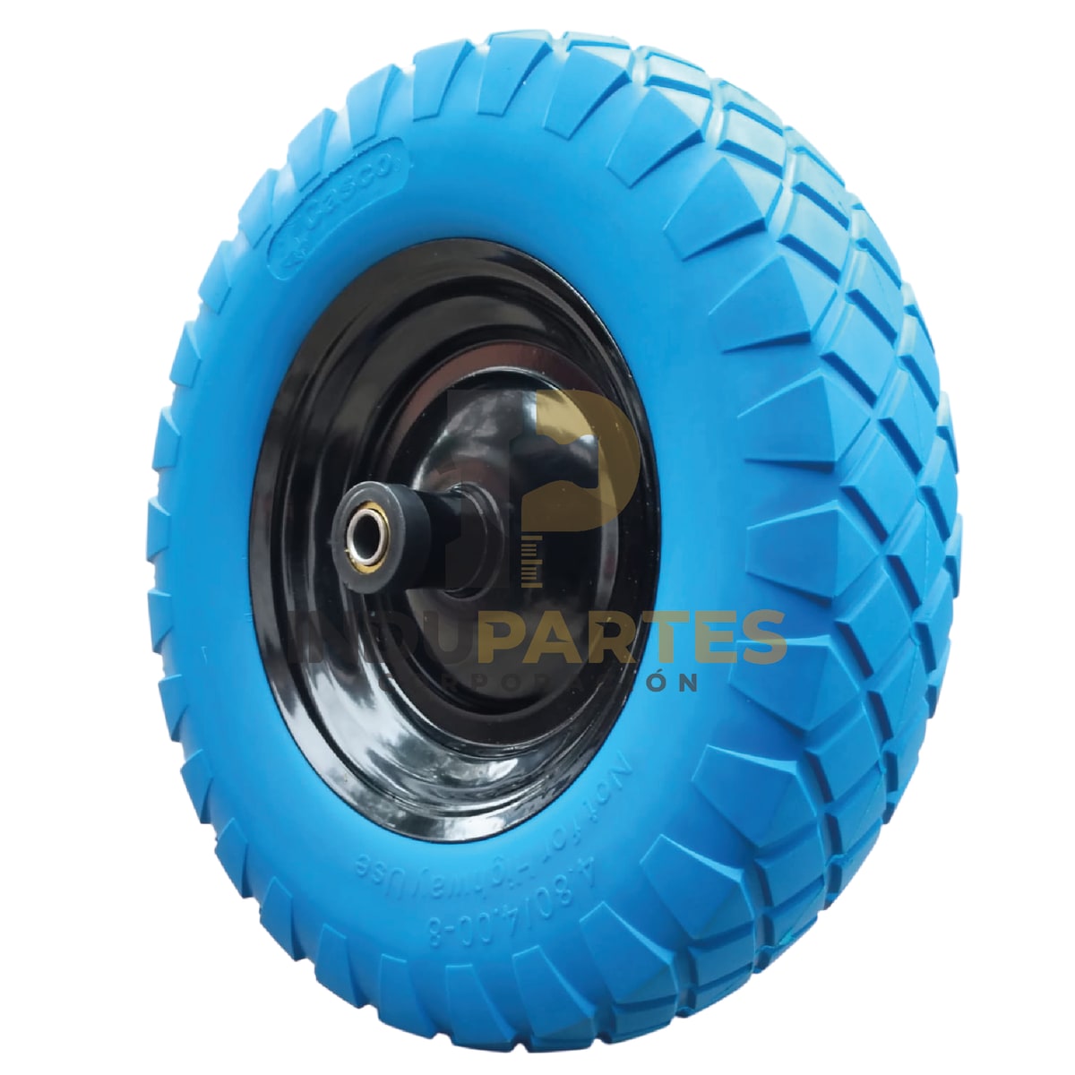 Llanta Antipinchazo 4.8 X 4.0 Con Aro 8 Para Carretilla Casco2