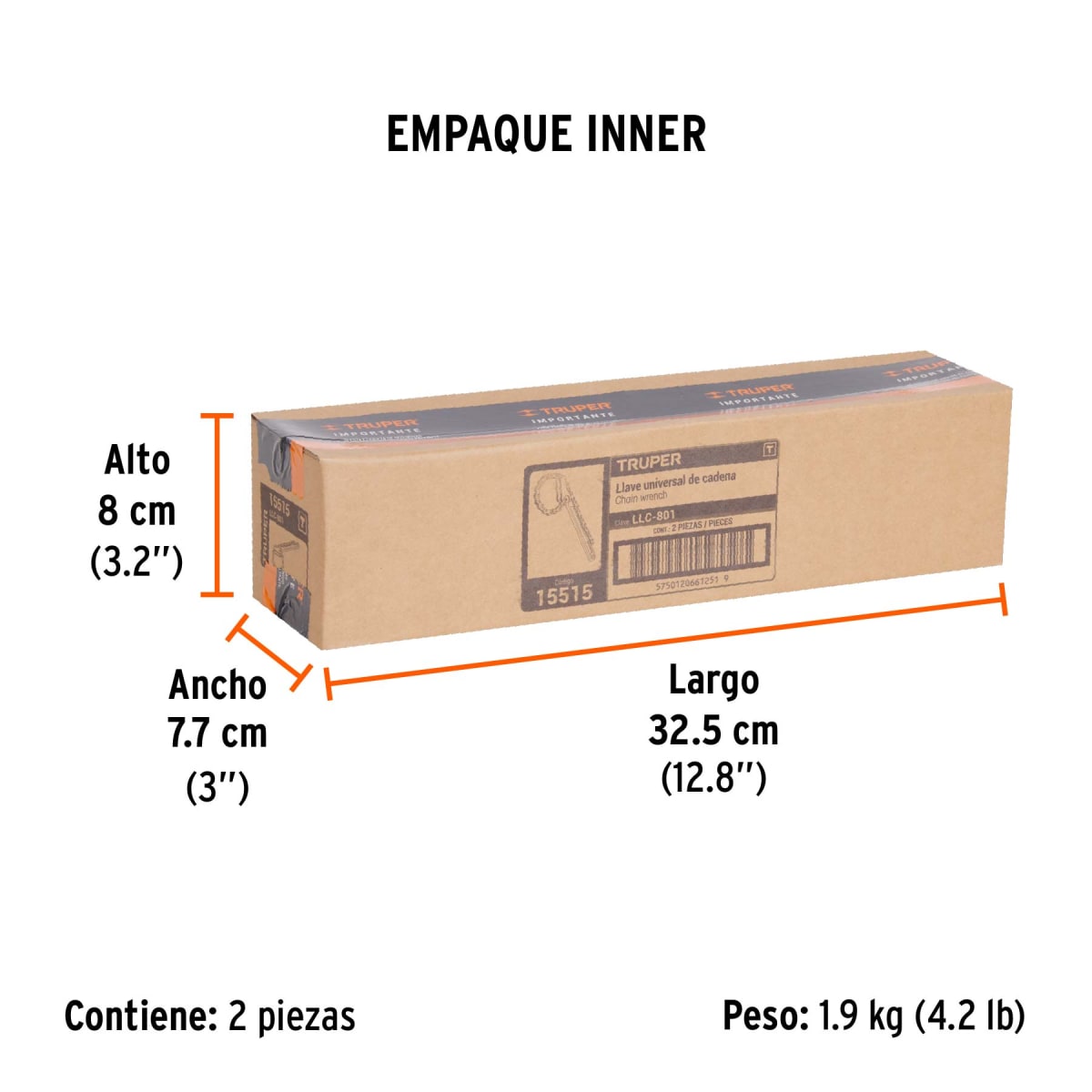 Llave Cadena Para Tubo 4.3/4