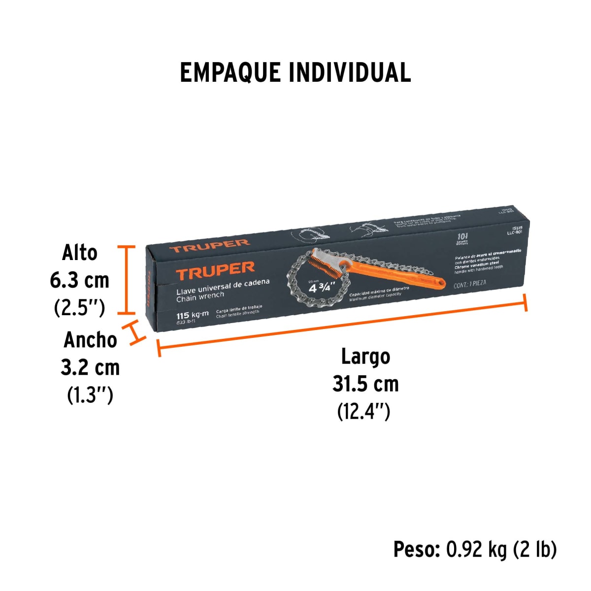 Llave Cadena Para Tubo 4.3/4