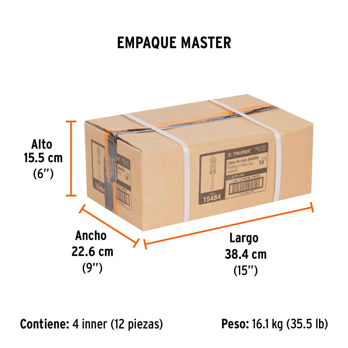 Llave De Cruz Pleglable 14