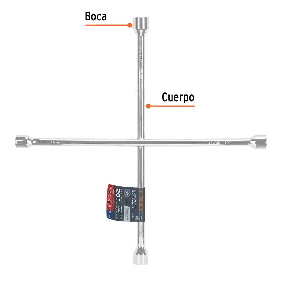 Llave De Cruz Universal 20