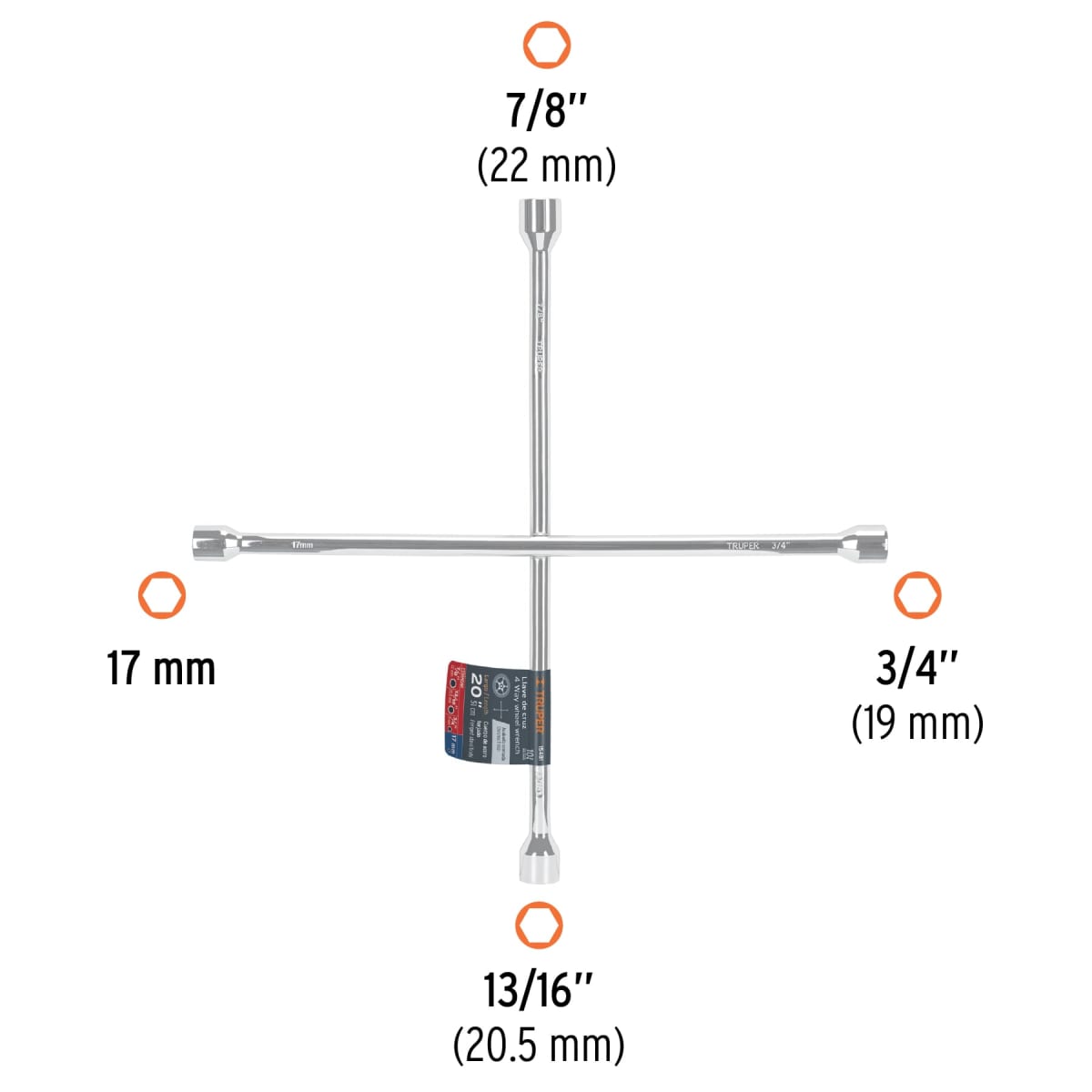 Llave De Cruz Universal 20