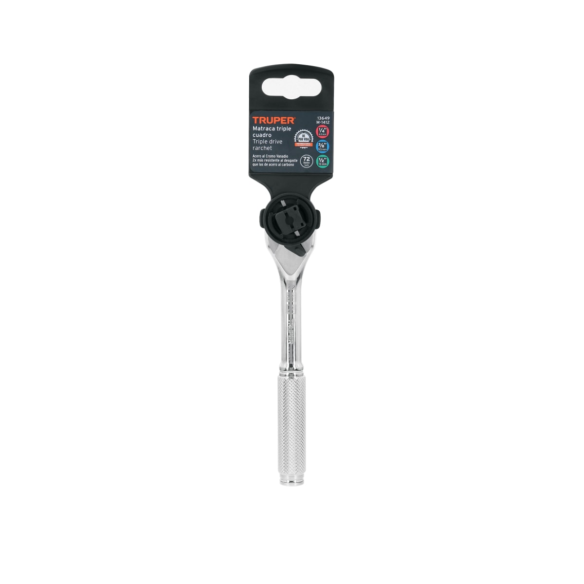 Ratchet  Triple Encastre 1/4