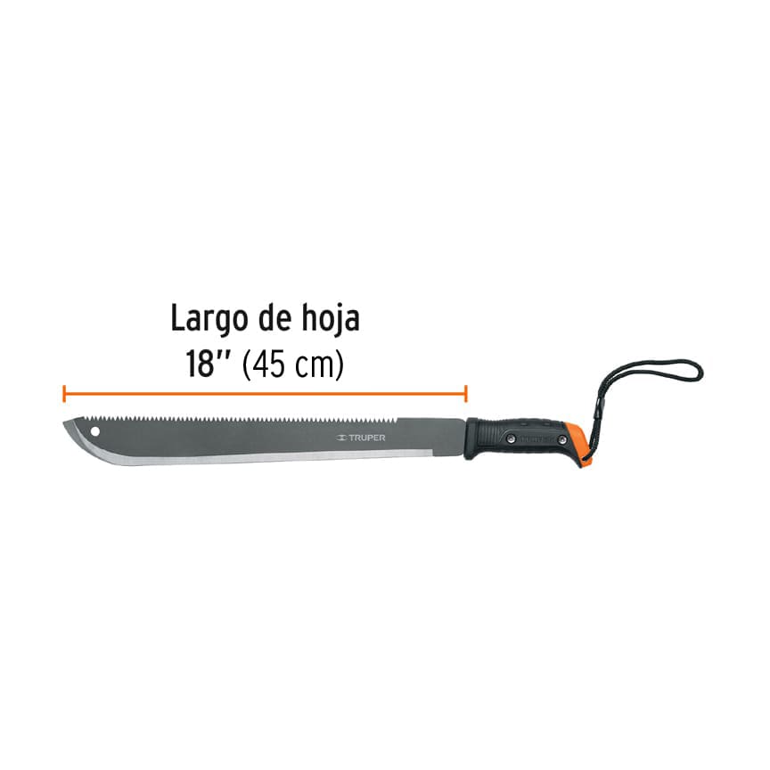 Machete Sable 17 Cacha Negra Truper 119433