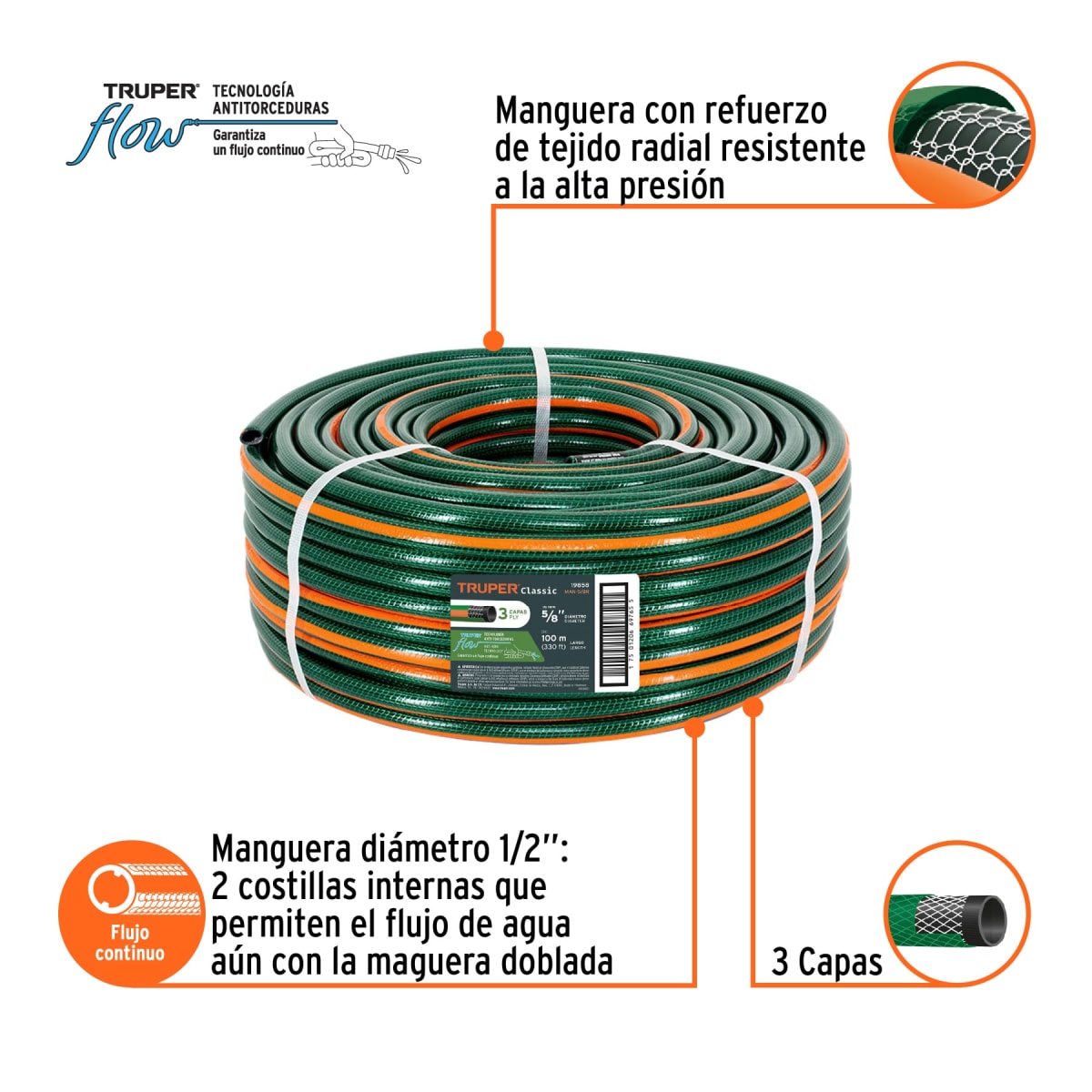 Manguera Reforzada 5/8