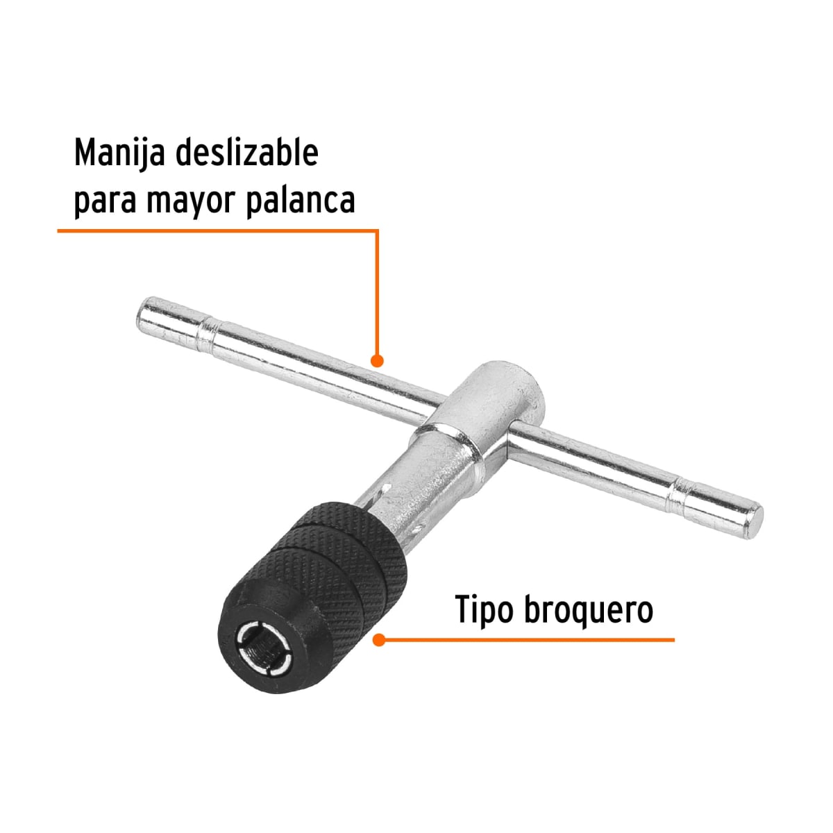 Maneral En T Para Macho 1/2