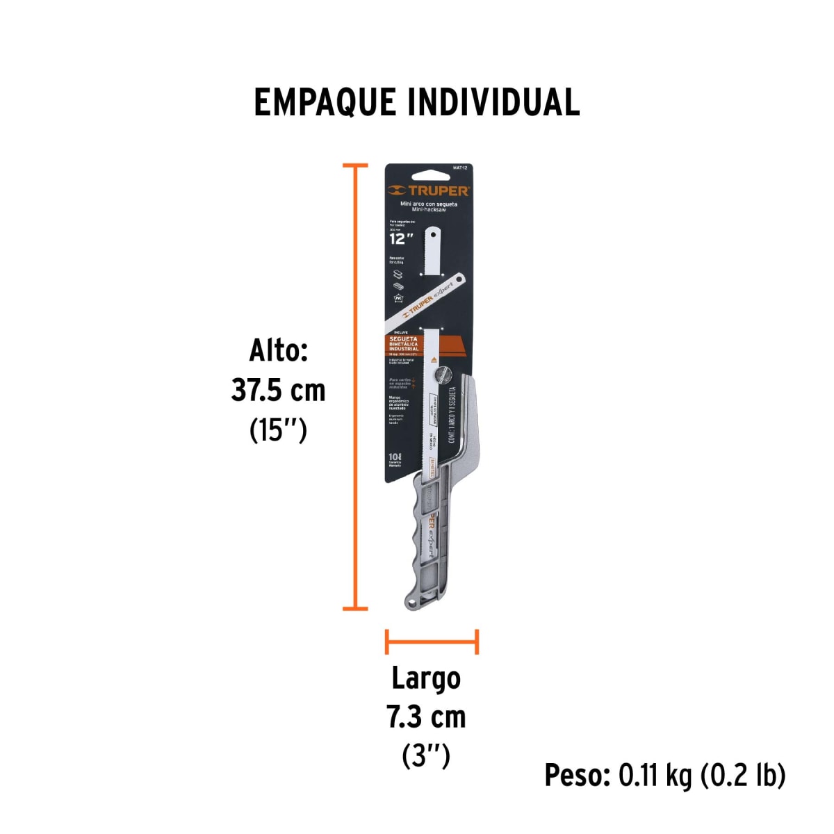 Mini arco de sierra 12' de aluminio Truper 102364
