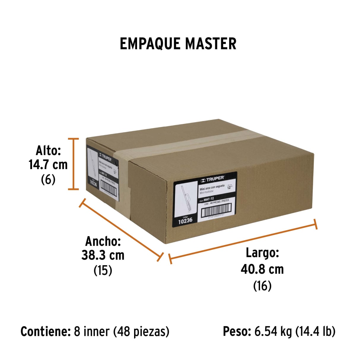 Mini arco de sierra 12' de aluminio Truper 102366