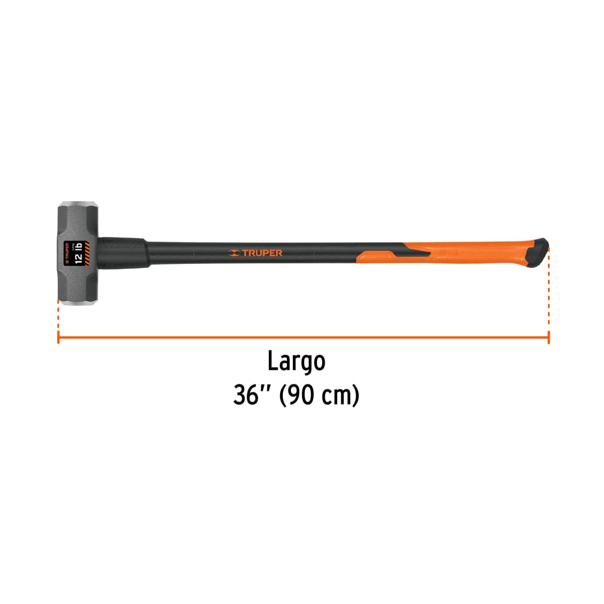 Comba Octagonal 12 Lbs Mango Fibra De Vidrio Truper 165423