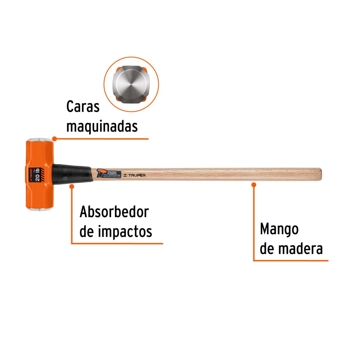 Comba Octagonal 20 Lbs Mango 36