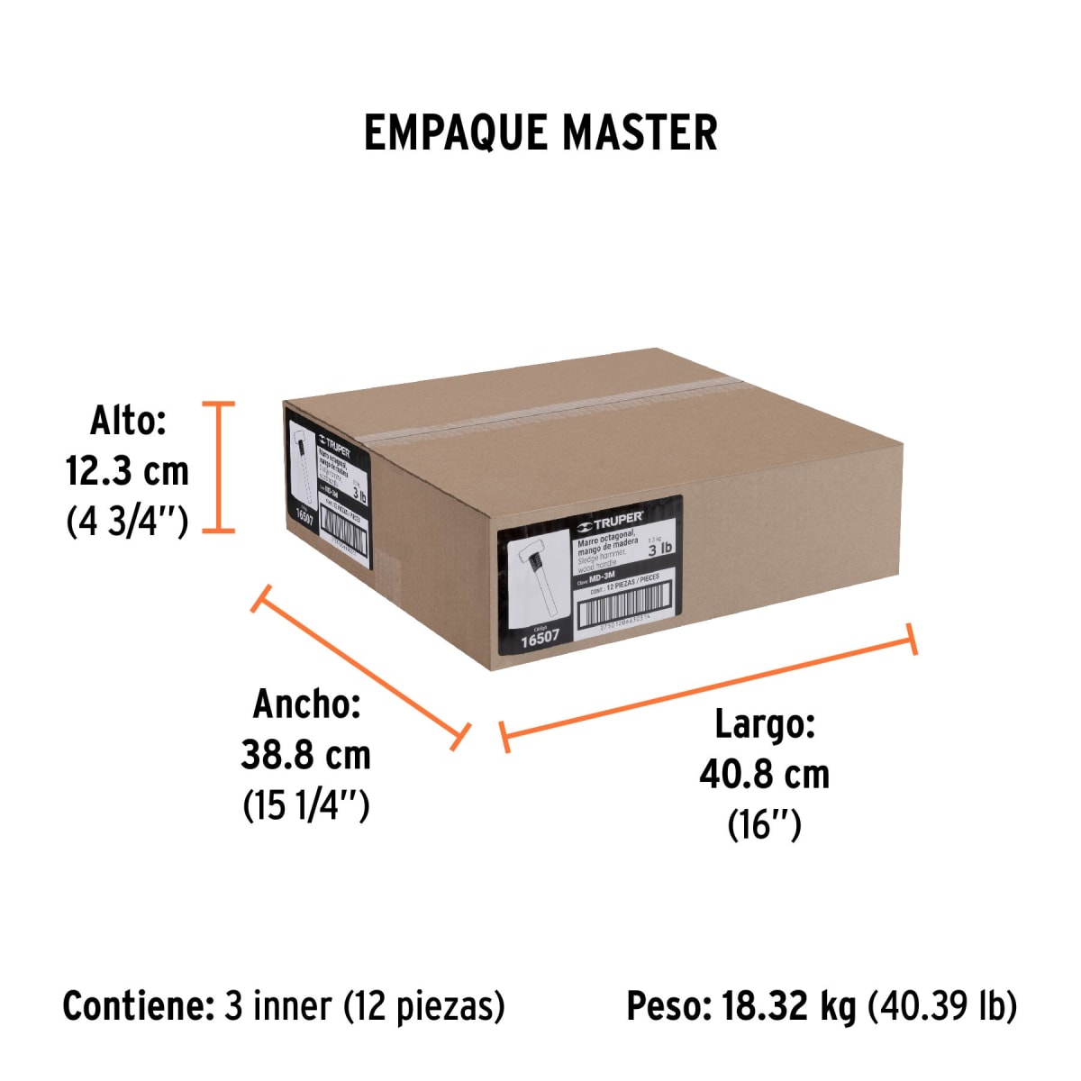 Comba Octagonal 3 Lbs Mango 12