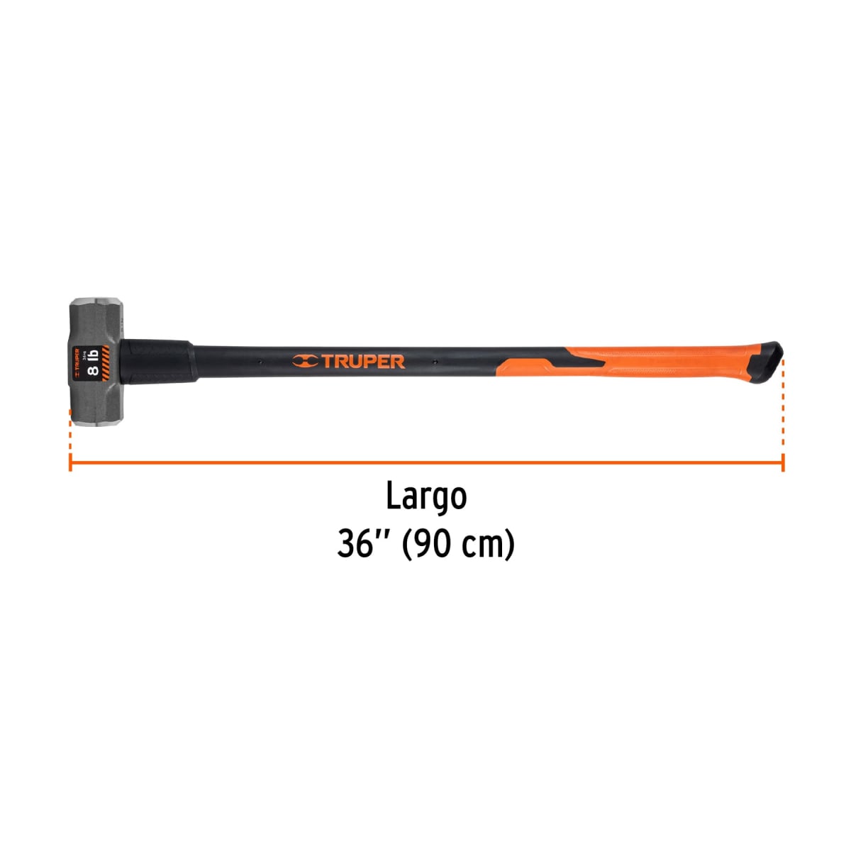 Comba Octagonal 8 Lbs Mango Fibra De Vidrio Truper 165383