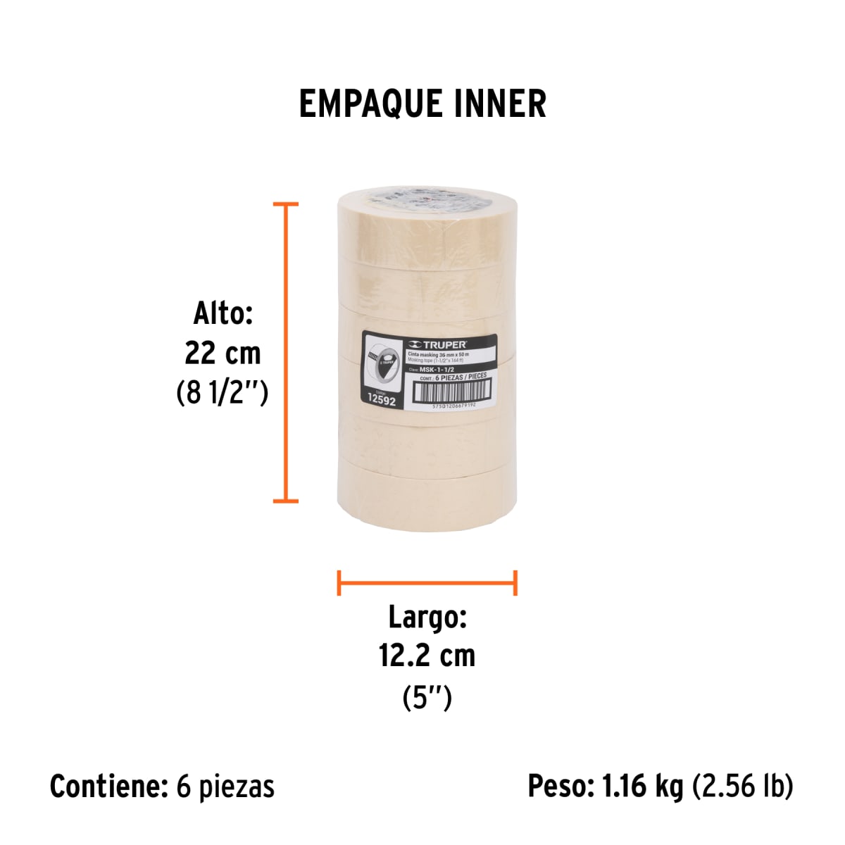 Cinta Masking Tape 1 1/2