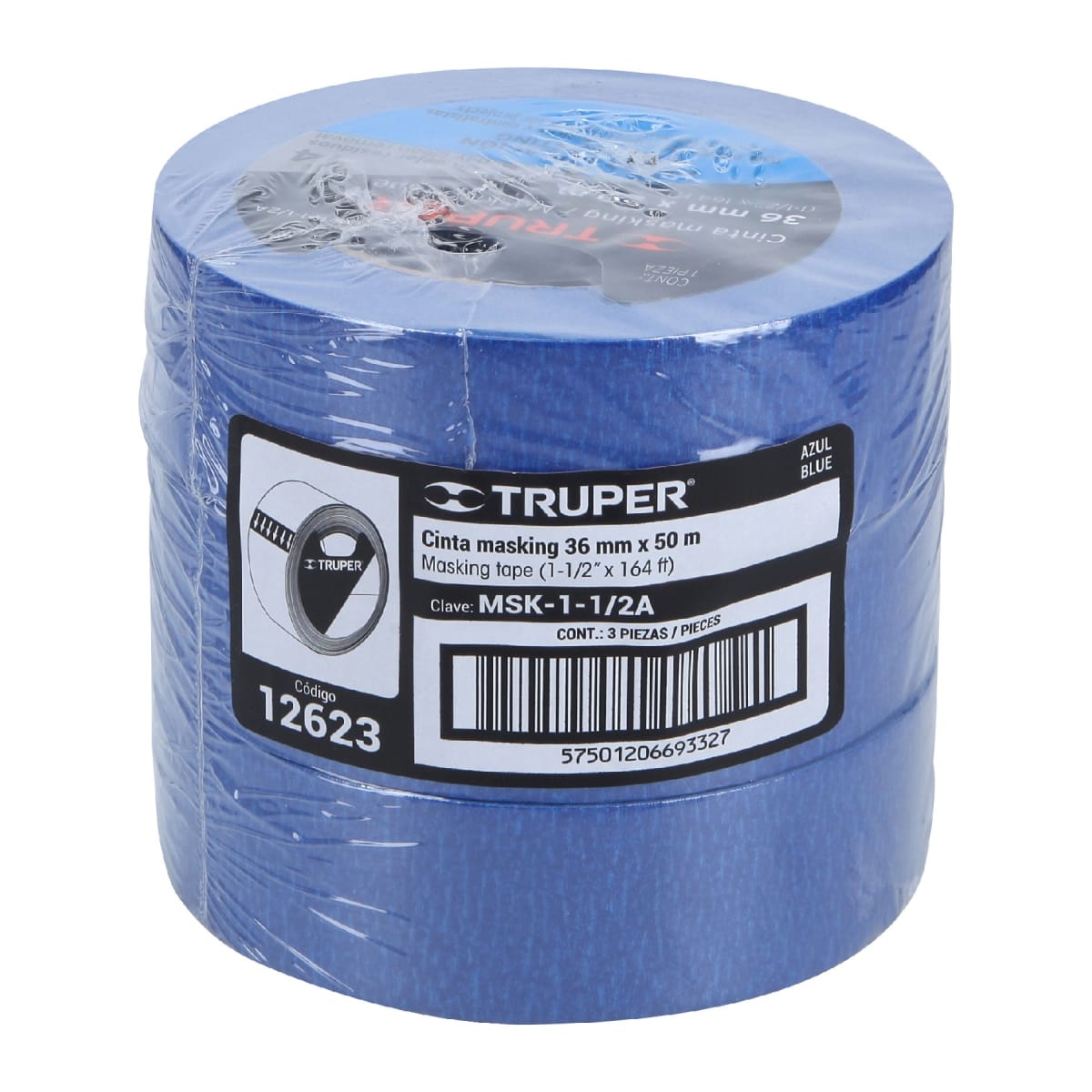 Cinta Masking Tape Azul de 1 1/2