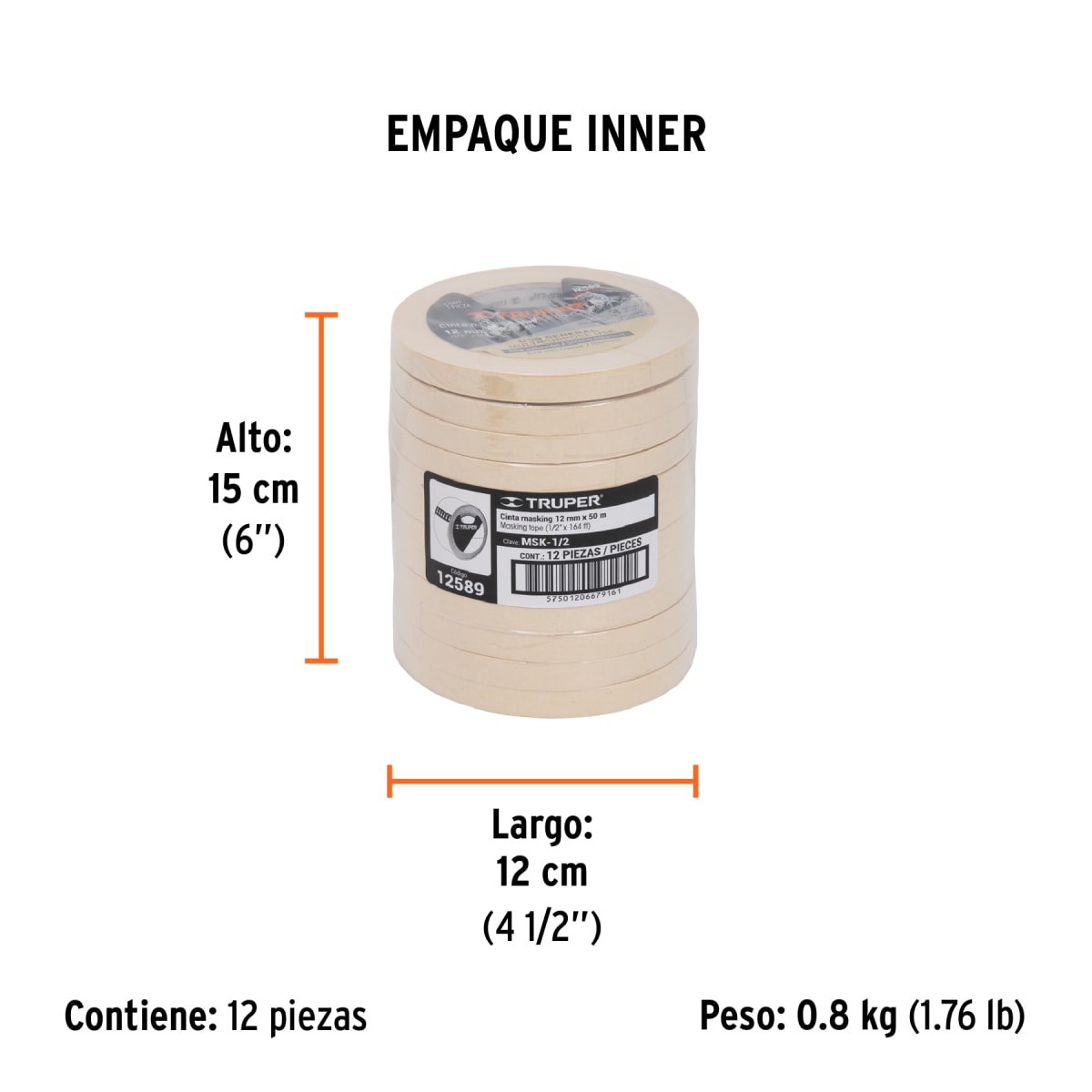 Cinta Masking Tape  1/2