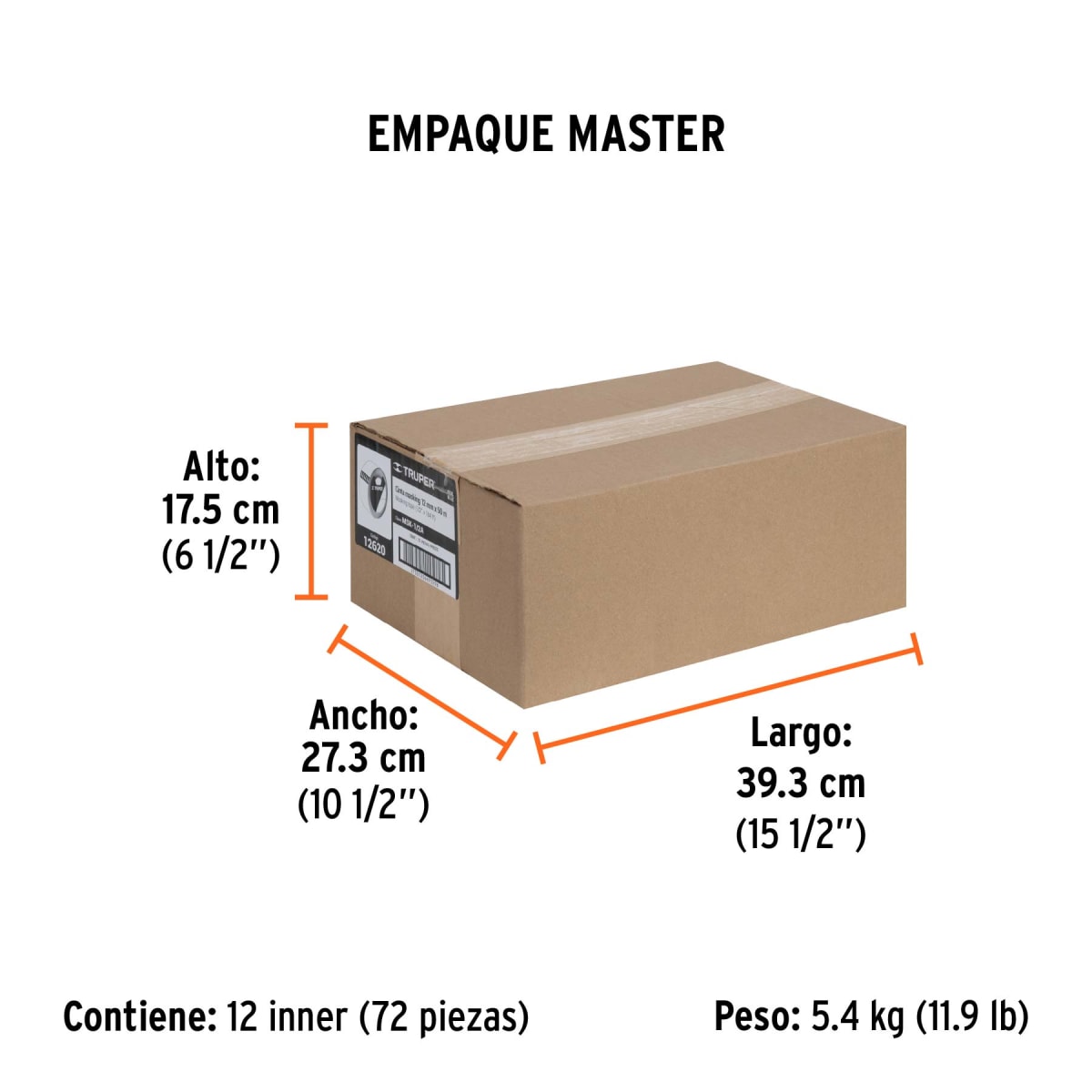 Cinta Masking Tape Azul de 1/2