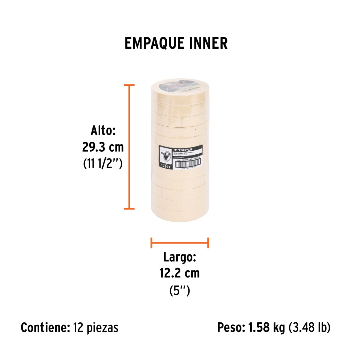 Cinta Masking Tape de 1
