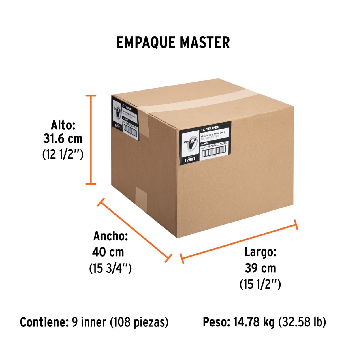 Cinta Masking Tape de 1