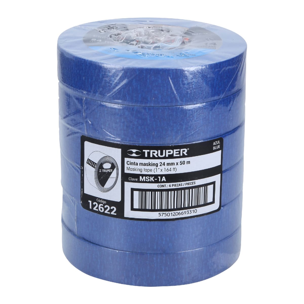 Cinta Masking Tape Azul de 1