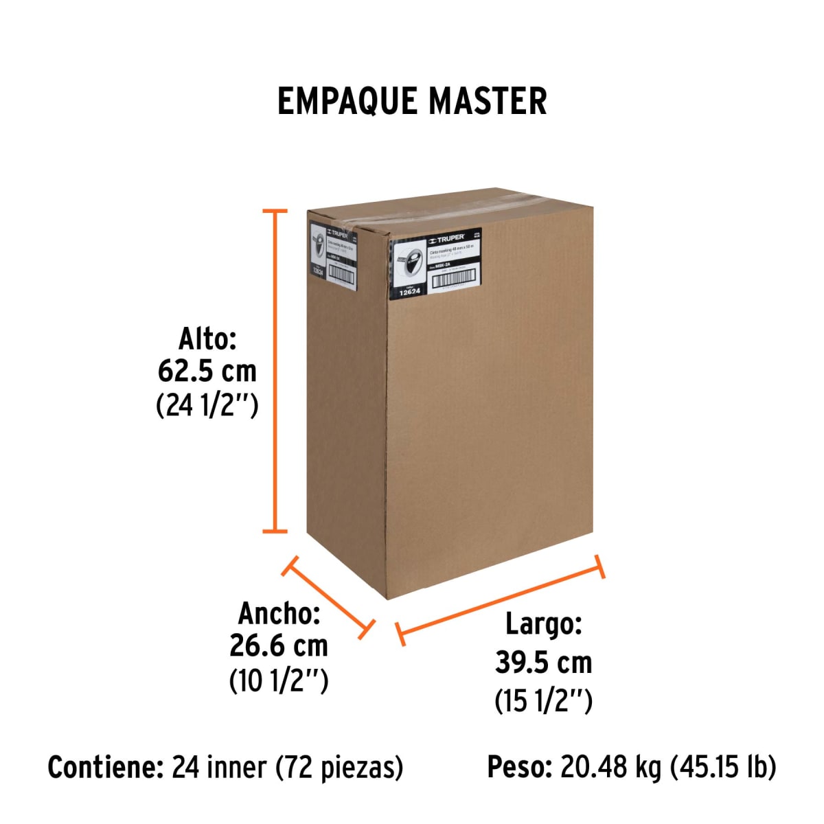 Cinta Masking Tape Azul de 2